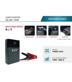 Booster de batterie avec compresseur, pour voiture - Könner  Söhnen KS JSP-1200