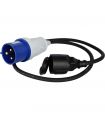 Rallonge électrique, 1Mmde câble, Könner  Söhnen, KS EX1M-1S