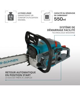 Tronçonneuse à essence coupe 40 cm, 54,5cm3 - Könner  Söhnen KS CS31G-16 Tronçonneuse à essence coupe 40 cm, 54,5cm3 - Könner  Söhnen KS CS31G-16