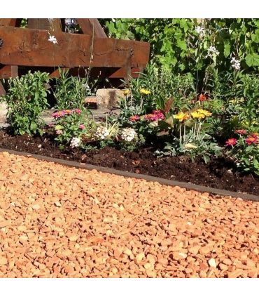 Paillage minéral décoratif en brique pilée 10/25 big bag 1 m3 pour 20m2