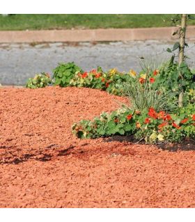 Paillage minéral décoratif en brique pilée 10/25 big bag 1 m3 pour 20m2 Paillage minéral décoratif en brique pilée 10/25 big bag 1 m3 pour 20m2