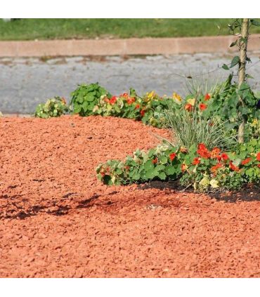 Paillage minéral décoratif en brique pilée 10/25 big bag 1 m3 pour 20m2