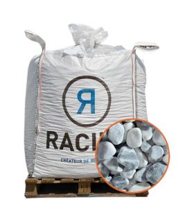 Paillage minéral Galet marbre Ice Blue 25-40mm, Big bag 500 kg - F-PAI012 Paillage minéral Galet marbre Ice Blue 25-40mm, Big bag 500 kg - F-PAI012