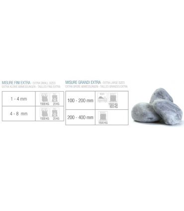 Paillage minéral Galet marbre Ice Blue 25-40mm, Big bag 500 kg - F-PAI012