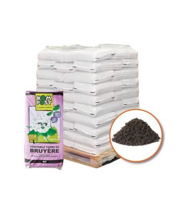 Terre de bruyère forestière pour plantation 10 sacs de 40 litres