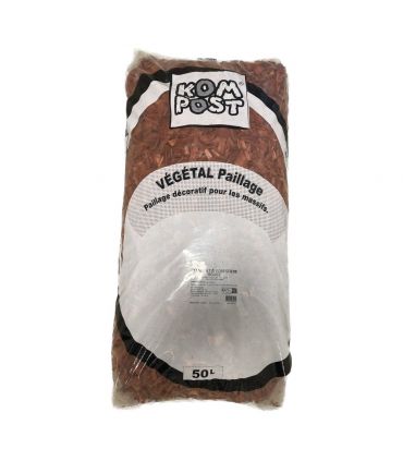 Paillage plaquette colorée 20/40mm, Rouge, 24 sacs 50l - PRO99-24x50