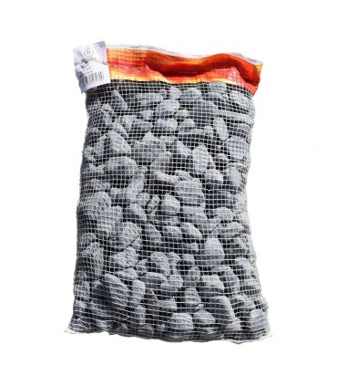 Paillage minéral Galet marbre noir 24-40mm, 10 filets de 20kg - F-PAI068-10x20