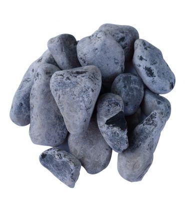 Paillage minéral Galet marbre noir 24-40mm, 10 filets de 20kg - F-PAI068-10x20