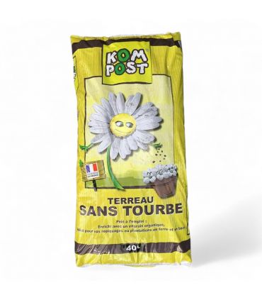 Terreau sans tourbe prêt à l'emploi, 57 sacs de 40 L - KOM27-57x40