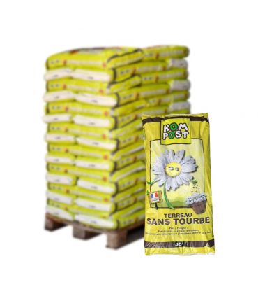 Terreau sans tourbe prêt à l'emploi, 57 sacs de 40 L - KOM27-57x40