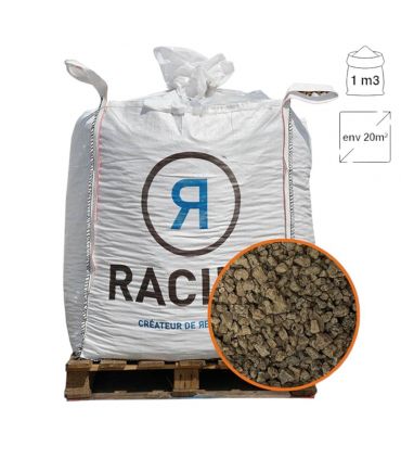Paillage minéral pouzzolane grise 7/15 Big bag 1 m3 pour 20m2