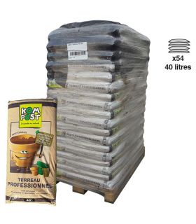 Terreau professionnel stimulateur plantation 54 sacs de 40 litres Terreau professionnel stimulateur plantation 54 sacs de 40 litres