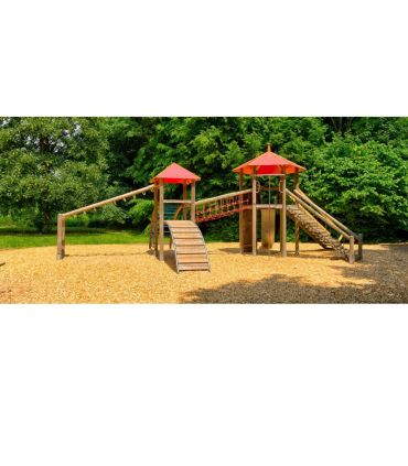 Paillis couleur NATUREL aire de jeux R Play 5/30mm, Big bag 1 m3 - RPL005