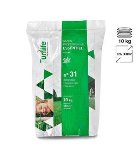 Gazon économique professionnel Turflife n°31 sac 10kg jusqu'à 300m² Gazon économique professionnel Turflife n°31 sac 10kg jusqu'à 300m²
