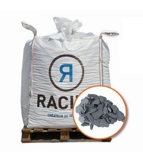 Paillage minéral ardoise grise calibre 40/70 Big bag 800 litres pour 20m2 Paillage minéral ardoise grise calibre 40/70 Big bag 800 litres pour 20m2