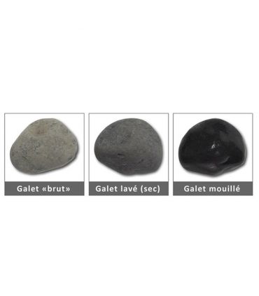 Paillage minéral Galet marbre noir 40-60mm, 10 filets de 20kg - F-PAI069-10x20