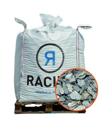 Paillage minéral ardoise grise calibre 40/70mm, Big bag 500 l - PRO435