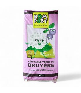 Terre de bruyère forestière pour plantation, sac de 40 litres - KOM14 Terre de bruyère forestière pour plantation, sac de 40 litres - KOM14