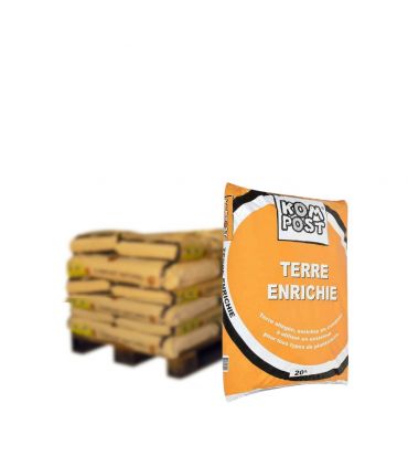 Mélange de terre végétale enrichie RACINE pour bacs et jardinières, 10 sacs 20 litres - PRO95-10x20