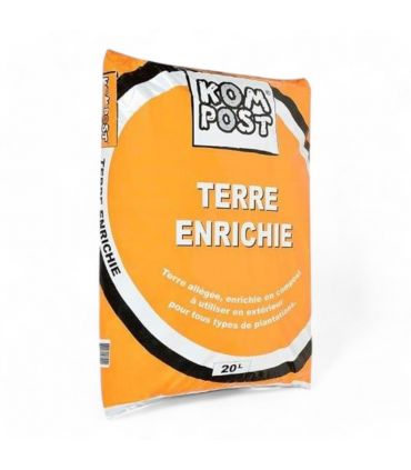 Mélange de terre végétale enrichie RACINE pour bacs et jardinières, 10 sacs 20 litres - PRO95-10x20