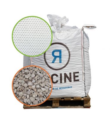 Pack gravier 750 Kg et 7 dalles alvéollées 1,8m² pour surface 12,5m²