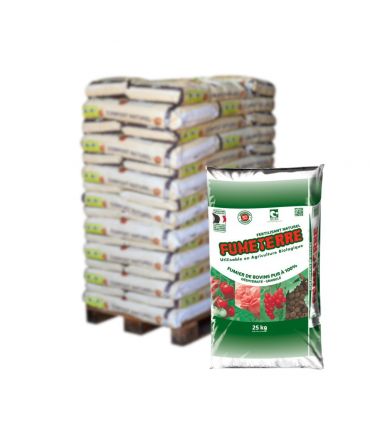 Fumier bovin déshydraté et soluble, 25 sacs de 25 kg - F-TER002-25x25