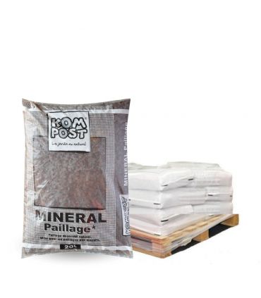 Paillage minéral en pouzzolane rouge 7/15mm, 10 sacs de 20l - KOM31-10x20