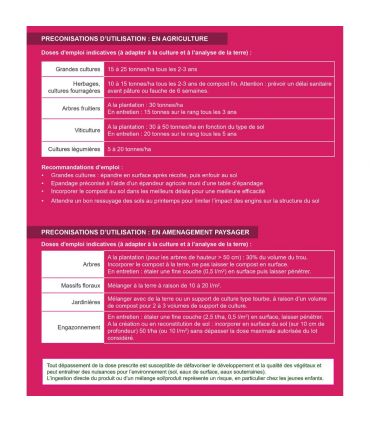 Amendement organique compost vert PRO, Big bag 200 kg - PRO433-BB200