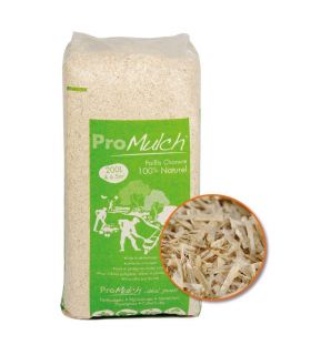 Paillis de chanvre dégradable sans pesticide - balle de 200 litres pour 5 m² Paillis de chanvre dégradable sans pesticide - balle de 200 litres pour 5 m²