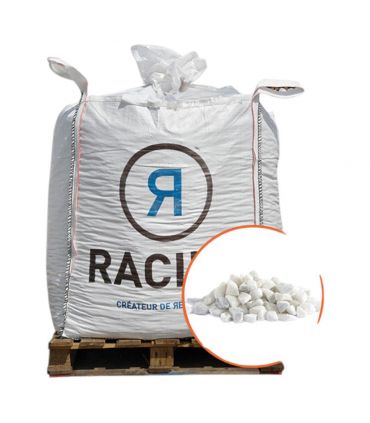 Paillage minéral Gravier blanc 4/10mm, Big bag 750 KG - PRO 605