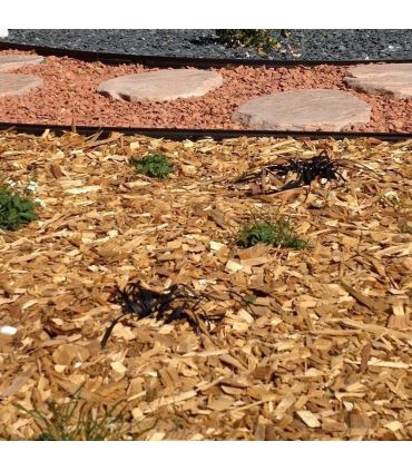 Paillage biodégradable plaquettes forestières bois 48 sacs de 50l pour 48m2