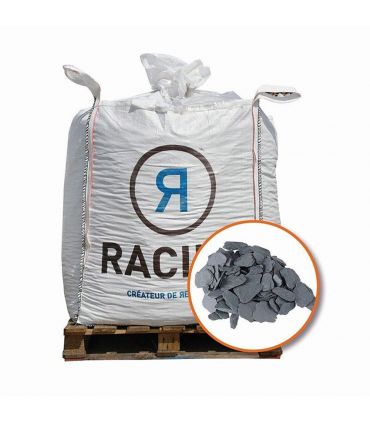 Paillage naturel ardoise grise 10-40 Big bag 500 litres pour 10m2 - PRO435-BB500