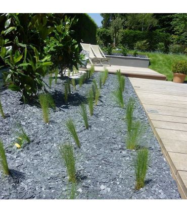 Paillage naturel ardoise grise 10-40 Big bag 500 litres pour 10m2 - PRO435-BB500