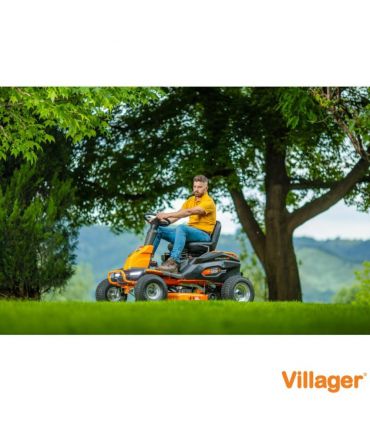 Tondeuse autoportée électrique 98 cm - 6000 m² - Batterie 48V 75Ah - Villager Capricorn 38