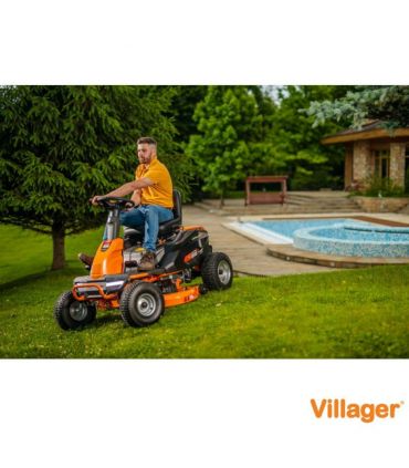 Tondeuse autoportée électrique 98 cm - 6000 m² - Batterie 48V 75Ah - Villager Capricorn 38