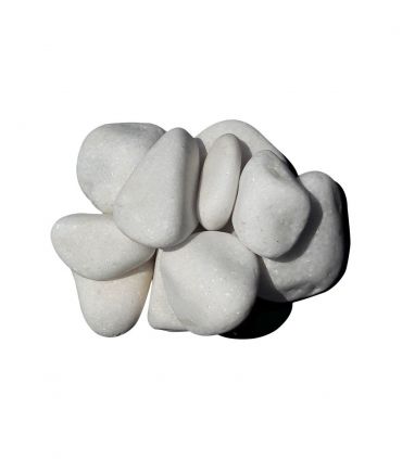 Galet marbre blanc pur Big Bag 500 Kg calibre 24-40 mm Racine F-PAI047-24-40/BB500