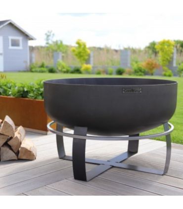 Braséro de jardin XXL VIKING 60cm de diamètre, acier naturel,CookKing, 111564