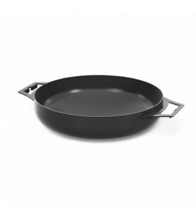 Wok en acier naturel 40cm avec deux poignées, CookKing, 121220 Wok en acier naturel 40cm avec deux poignées, CookKing, 121220