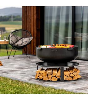 Braséro de jardin XXL PALERMO, 60cm de diamètre,acier naturel, CookKing, 111560 Braséro de jardin XXL PALERMO, 60cm de diamètre,acier naturel, CookKing, 111560