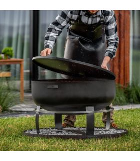 Braséro de jardin XXL VIKING 60cm de diamètre, acier naturel,CookKing, 111564 Braséro de jardin XXL VIKING 60cm de diamètre, acier naturel,CookKing, 111564