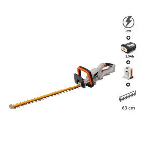 PACK Taille-haie sans fil 62V, lame 63 cm batterie 2,5Ah chargeur rapide - DAEWOO DALHT62-24 PACK Taille-haie sans fil 62V, lame 63 cm batterie 2,5Ah chargeur rapide - DAEWOO DALHT62-24