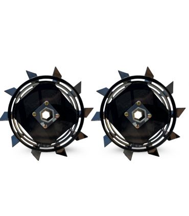 Paire de roues métalliques 4.00-8 axe 32 mm pour motoculteur toute marque – DAEWOO DAACC-116-23