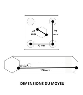 Paire de roues métalliques 4.00-8 axe 23 mm pour motoculteur toute marque – DAEWOO DAACC-116-32 Paire de roues métalliques 4.00-8 axe 23 mm pour motoculteur toute marque – DAEWOO DAACC-116-32