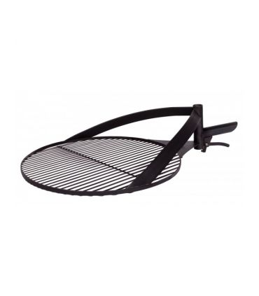 Grille de barbecue pour braséro, acier naturel, poignée inclue, CookKing, 121204