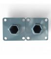 Accessoire paire de moyeux hexagonaux 23 mm pour motoculteurs toutes marques Daewoo DAACC-116