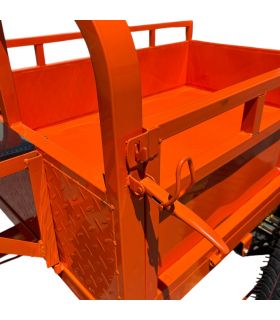 Remorque freinée 450KG de charge pour motoculteur toute marque - DAEWOO DATR145