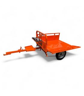 Remorque freinée 450KG de charge pour motoculteur toute marque - DAEWOO DATR145