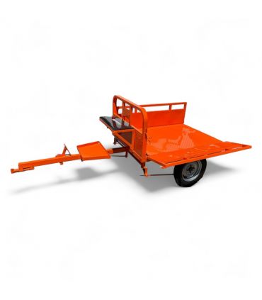 Remorque freinée 450KG de charge pour motoculteur toute marque - DAEWOO DATR145