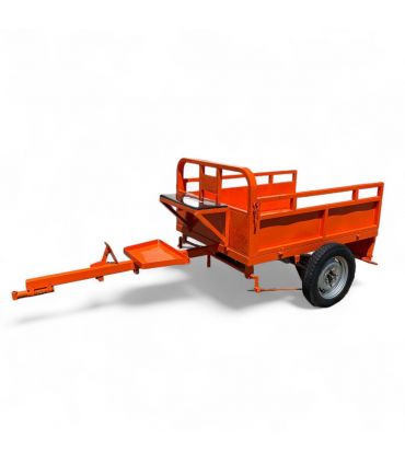 Remorque freinée 450KG de charge pour motoculteur toute marque - DAEWOO DATR145