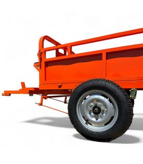 Remorque freinée 450KG de charge pour motoculteur toute marque - DAEWOO DATR145